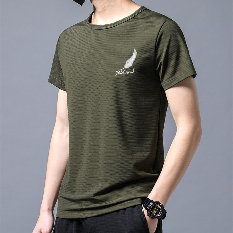 Men's Mesh Short-sleeved T-shirt Student Style