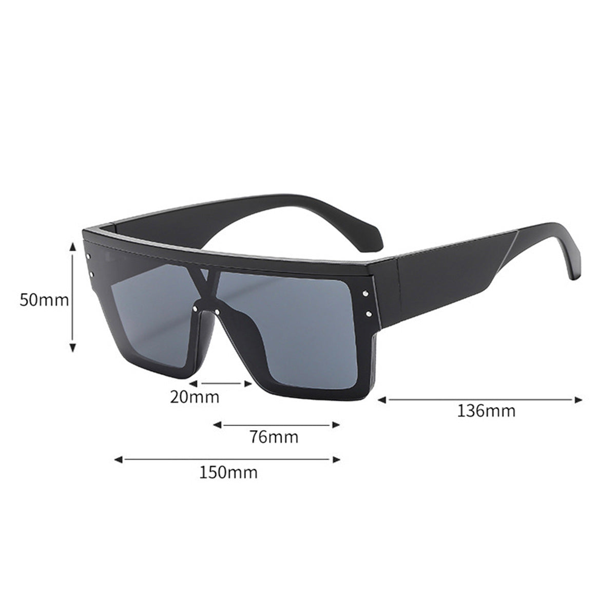 Street Shot Slimming Retro M Nail Sunglasses