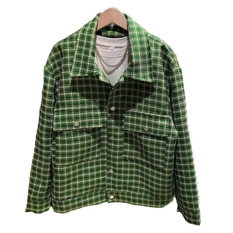 Classic Style Plaid Long Sleeve Casual Style Shirt Coat