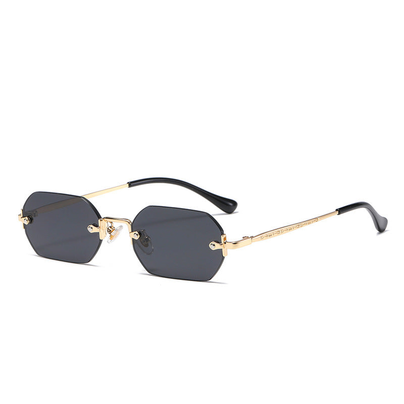 Personalized Fashion Polygon Rimless Sunglasses