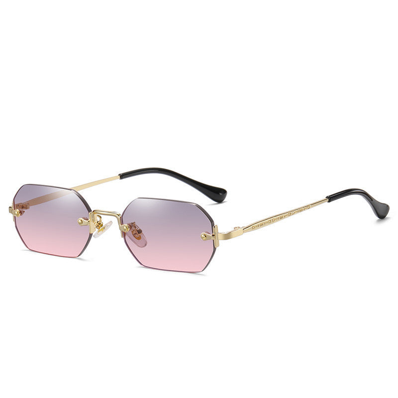 Personalized Fashion Polygon Rimless Sunglasses