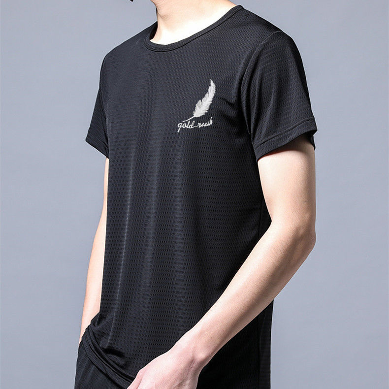 Men's Mesh Short-sleeved T-shirt Student Style