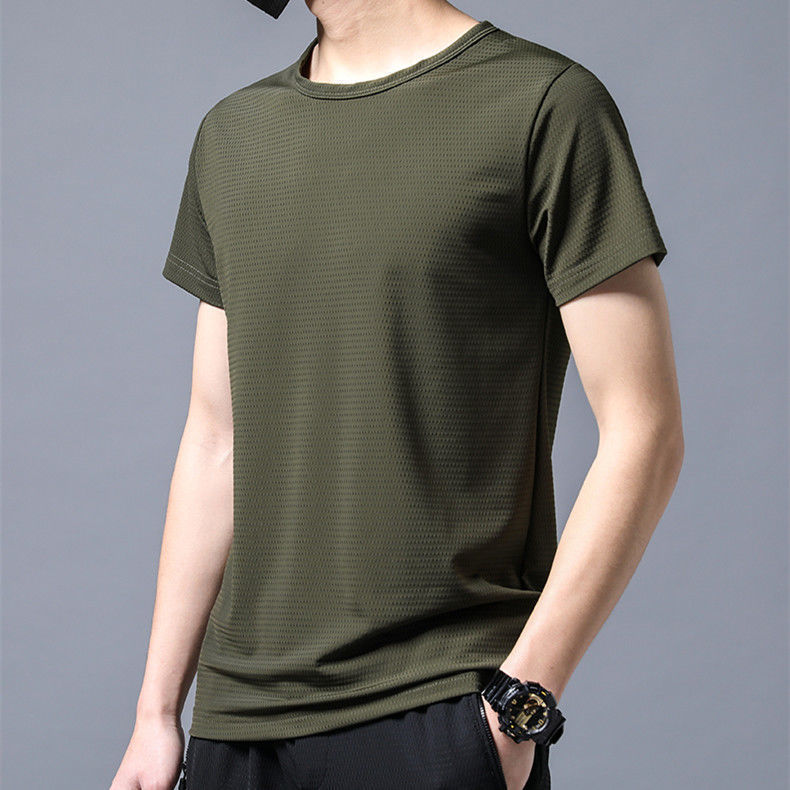 Men's Mesh Short-sleeved T-shirt Student Style