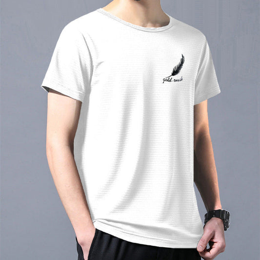 Men's Mesh Short-sleeved T-shirt Student Style