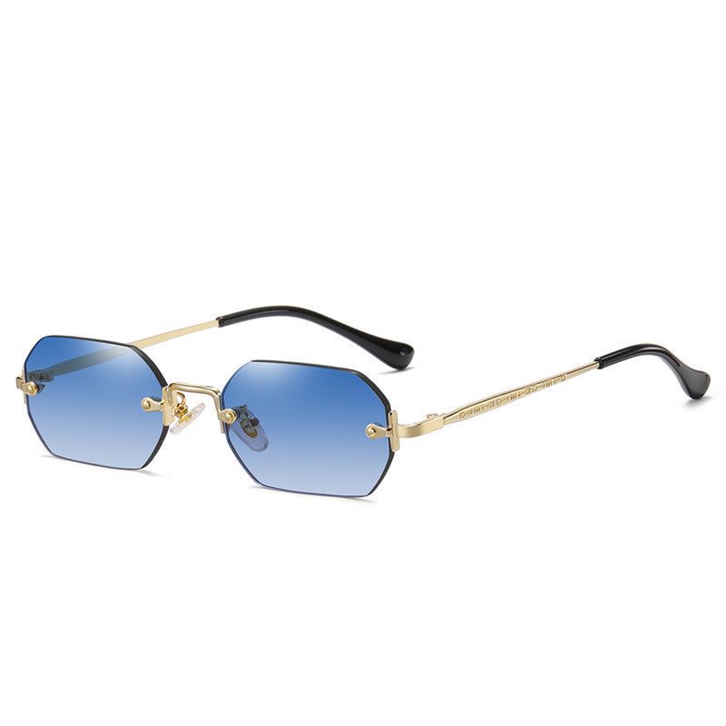 Personalized Fashion Polygon Rimless Sunglasses