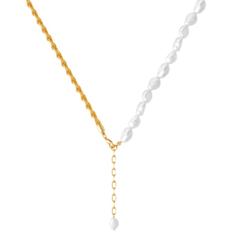 Retro Baroque Pearl Necklace