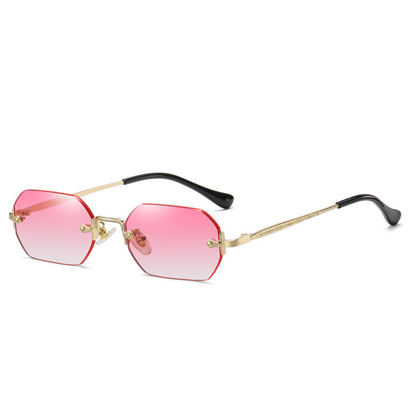 Personalized Fashion Polygon Rimless Sunglasses